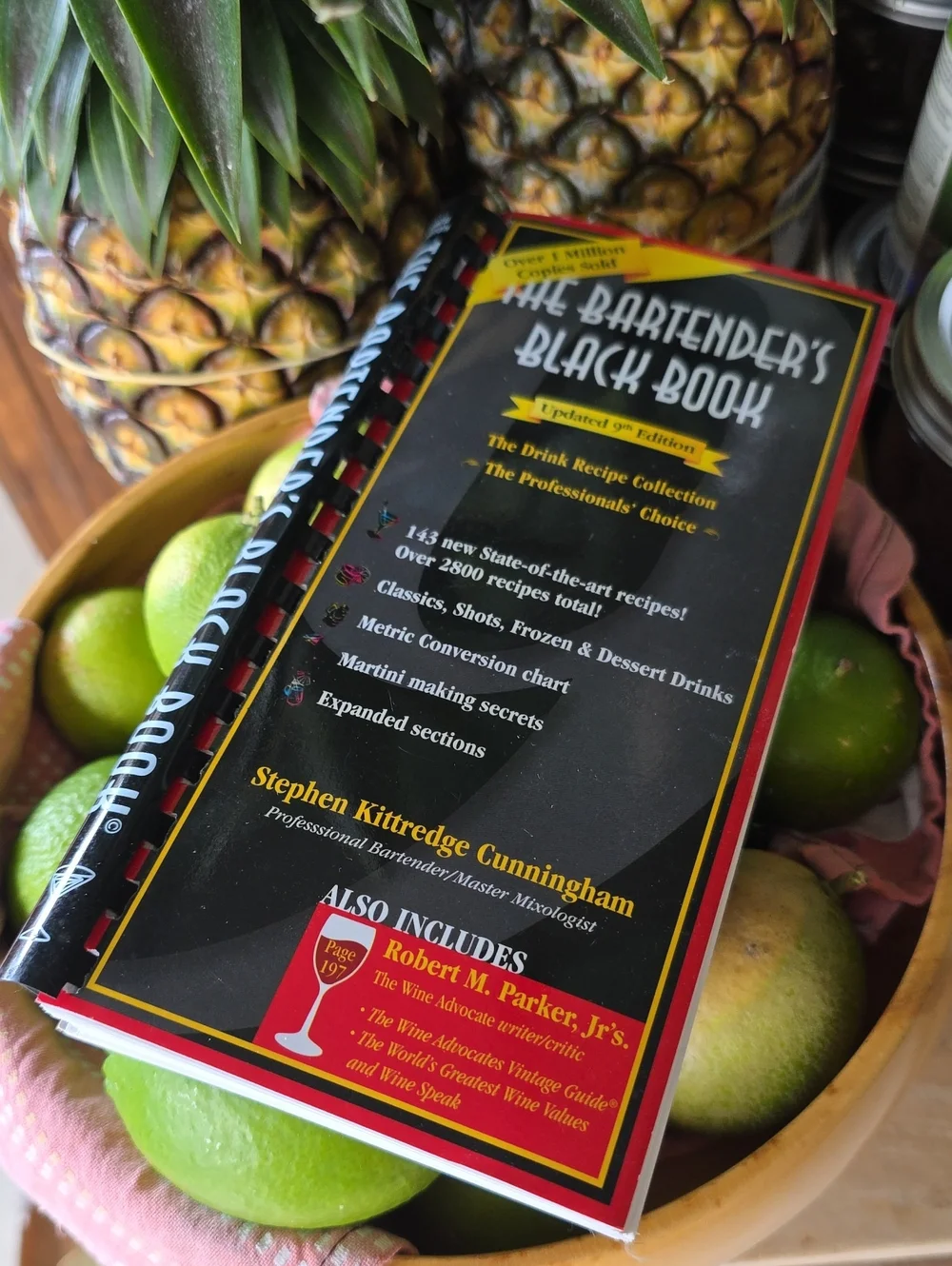 The Industry Standard  ' Bartender's Black Book  Cocktail Recipe Book Paperback